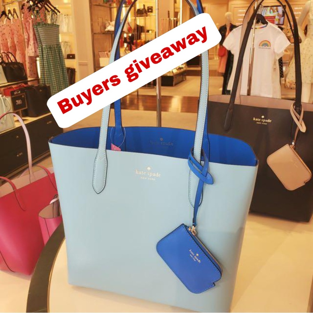 Join me live show  !!!!!!!! Kate Spade Blue Tote Bag Giveaway !!!!!!